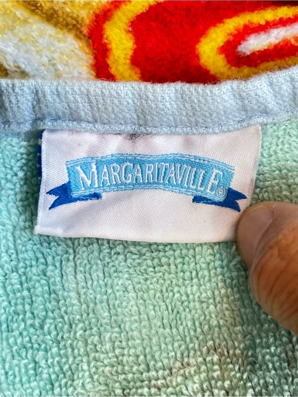 TWO! Set of Margaritaville Tropical Parrot Beach Towels 100% Cotton 67” x 40”